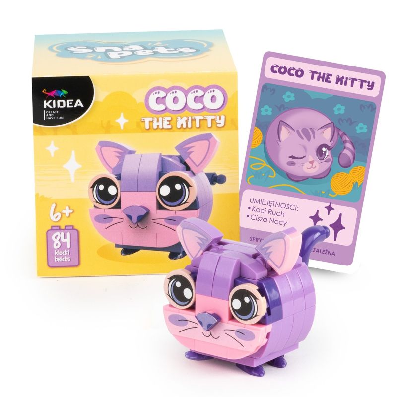 Figurină de asamblat  Kidea Snapets - Coco, pisica