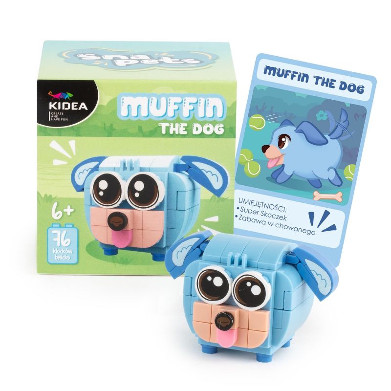 Figurină de asamblat  Kidea Snapets - Muffin Câinele