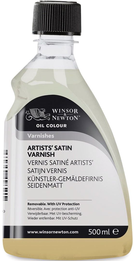 Lac de finisaj pentru artiști Winsor & Newton - Satin, 500 ml