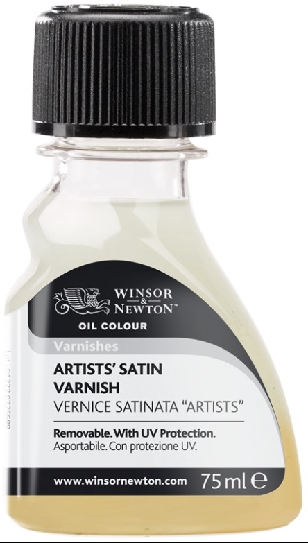 Lac de finisaj pentru artiști Winsor & Newton - Satin, 75 ml