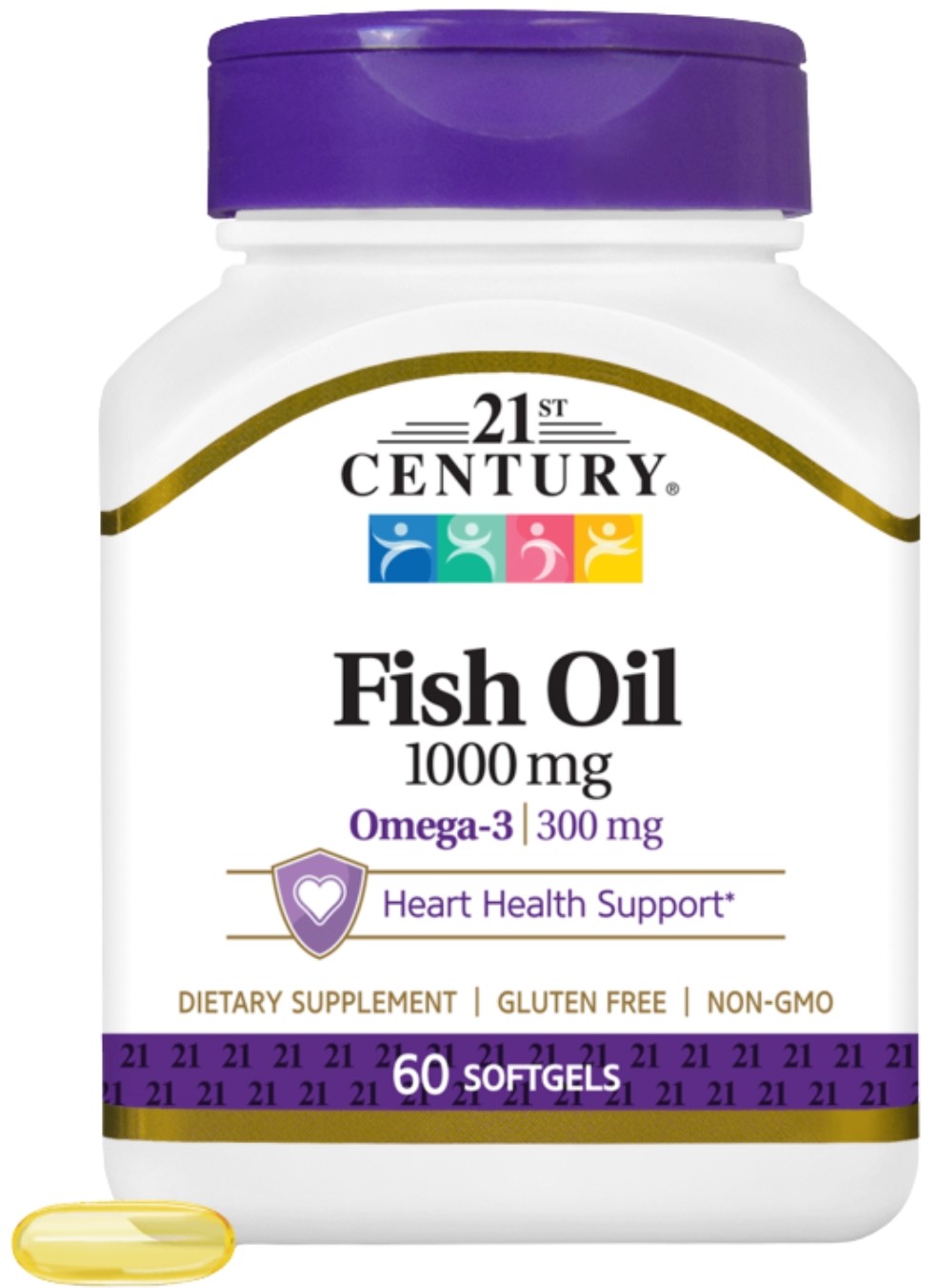 Fish Oil, 1000 mg, 60 capsule, 21st Century
