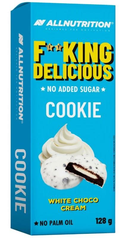 Fitking Delicious Cookie, ciocolată albă, 128 g, AllNutrition