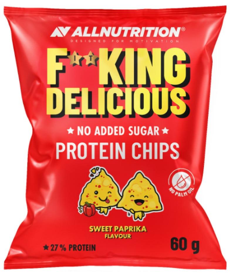 Fitking Delicious Protein Chips, ardei, 60 g, AllNutrition