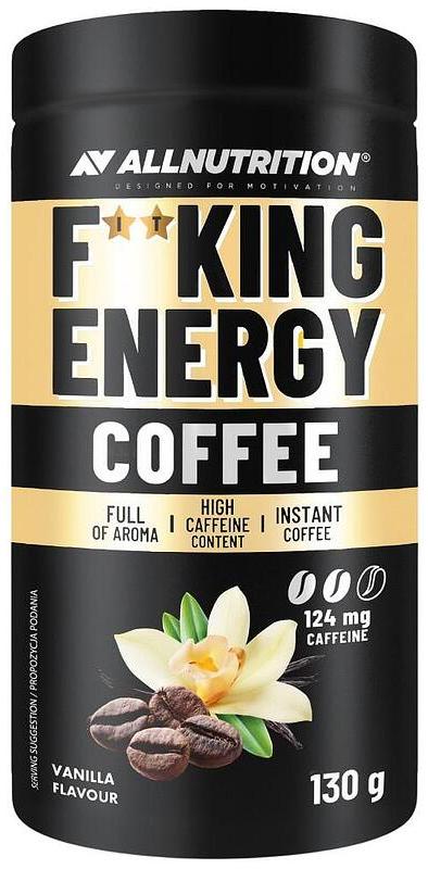 Fitking Energy Strong Coffee, vanilie, 130 g, AllNutrition