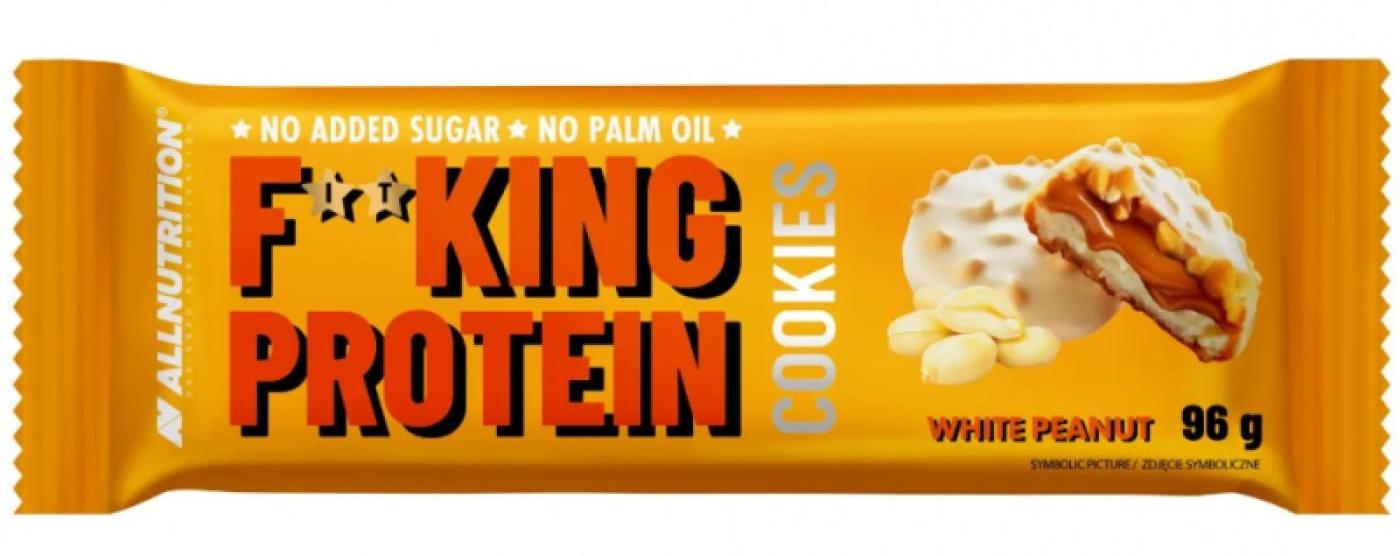 Fitking Protein Cookies, ciocolată albă cu arahide, 96 g, AllNutrition