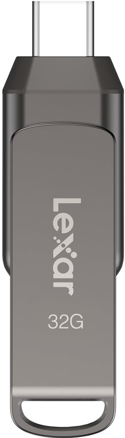 Memorie flash Lexar - JumpDrive Dual Drive D400, 32GB, USB 3.1, gri