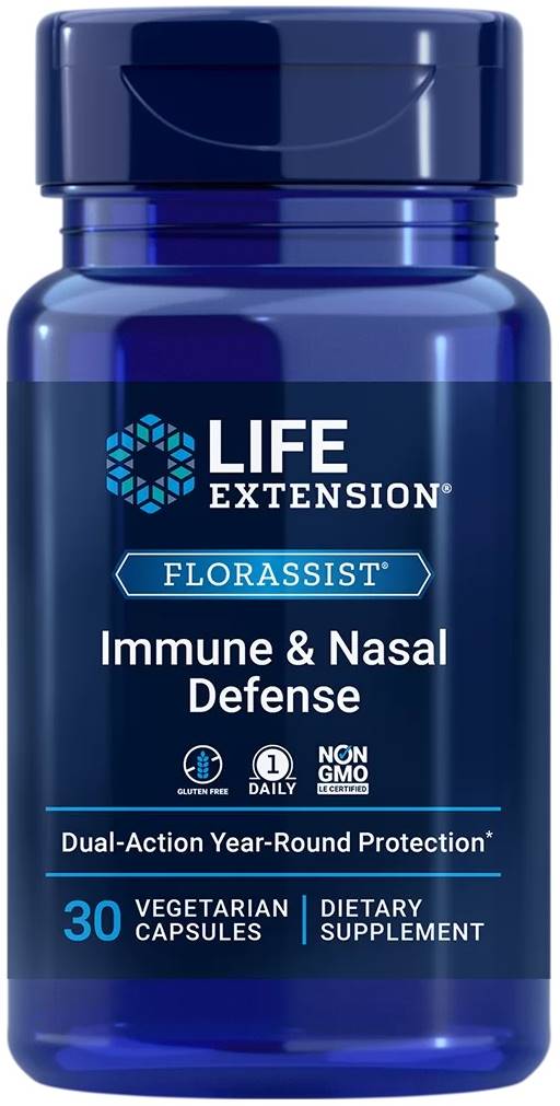 Florassist Immune & Nasal Defense, 30 vege capsule, Life Extension