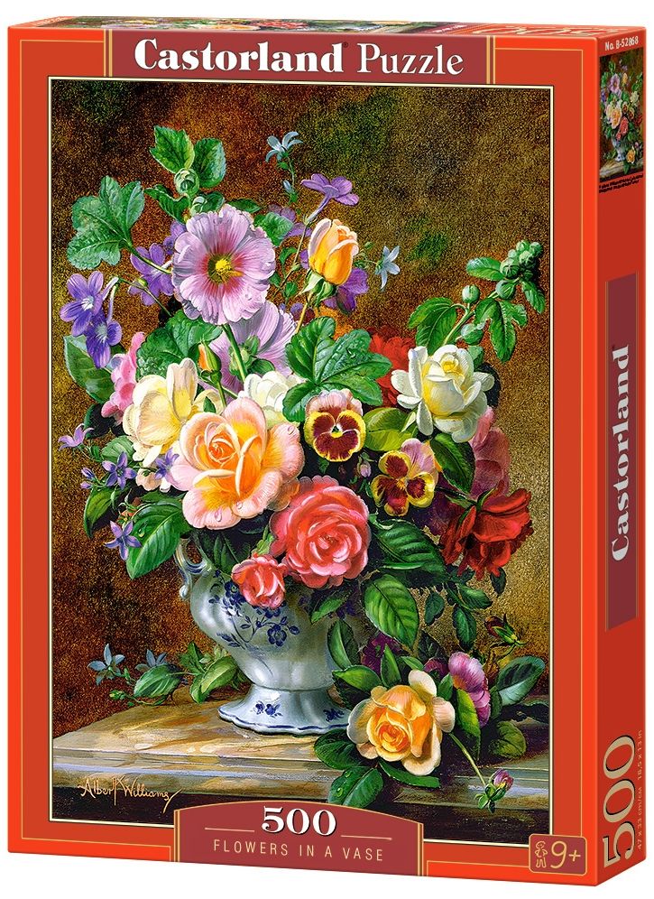 Puzzle Castorland din 500 de piese - Vaza cu flori, Albert Williams