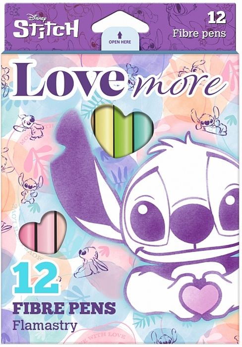 Pixuri marcatoare Cool Pack Disney - Stitch Pastel, 12 culori