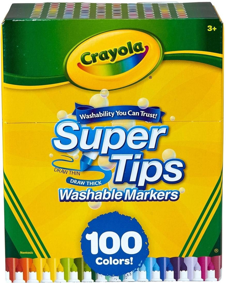 Puzzle Crayola Super Tips din 100 de piese - Culori