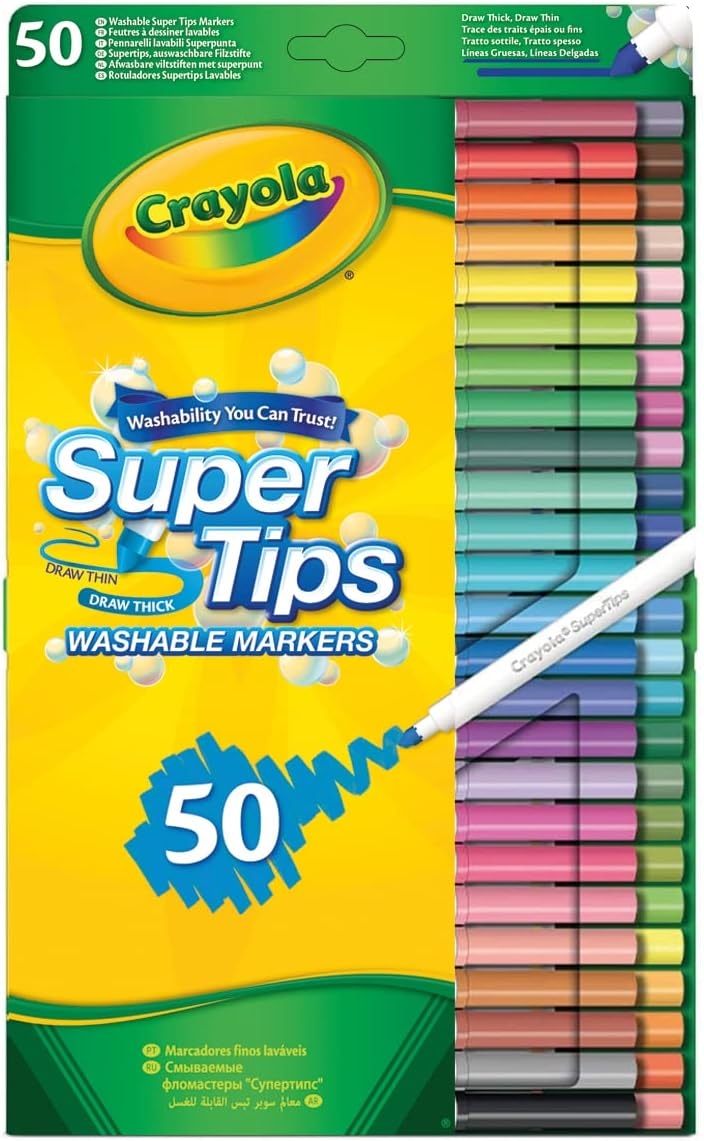 Puzzle Crayola Super Tips din 50 de piese - 50 de culori