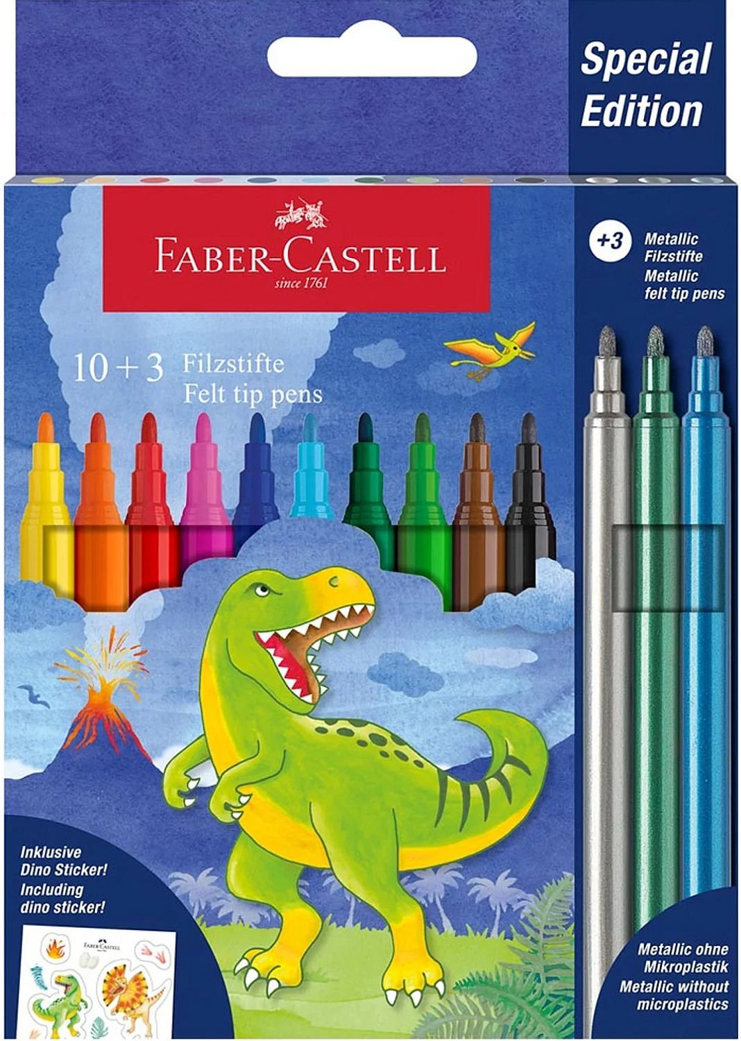 Carioci Faber-Castell Dino - 13 buc