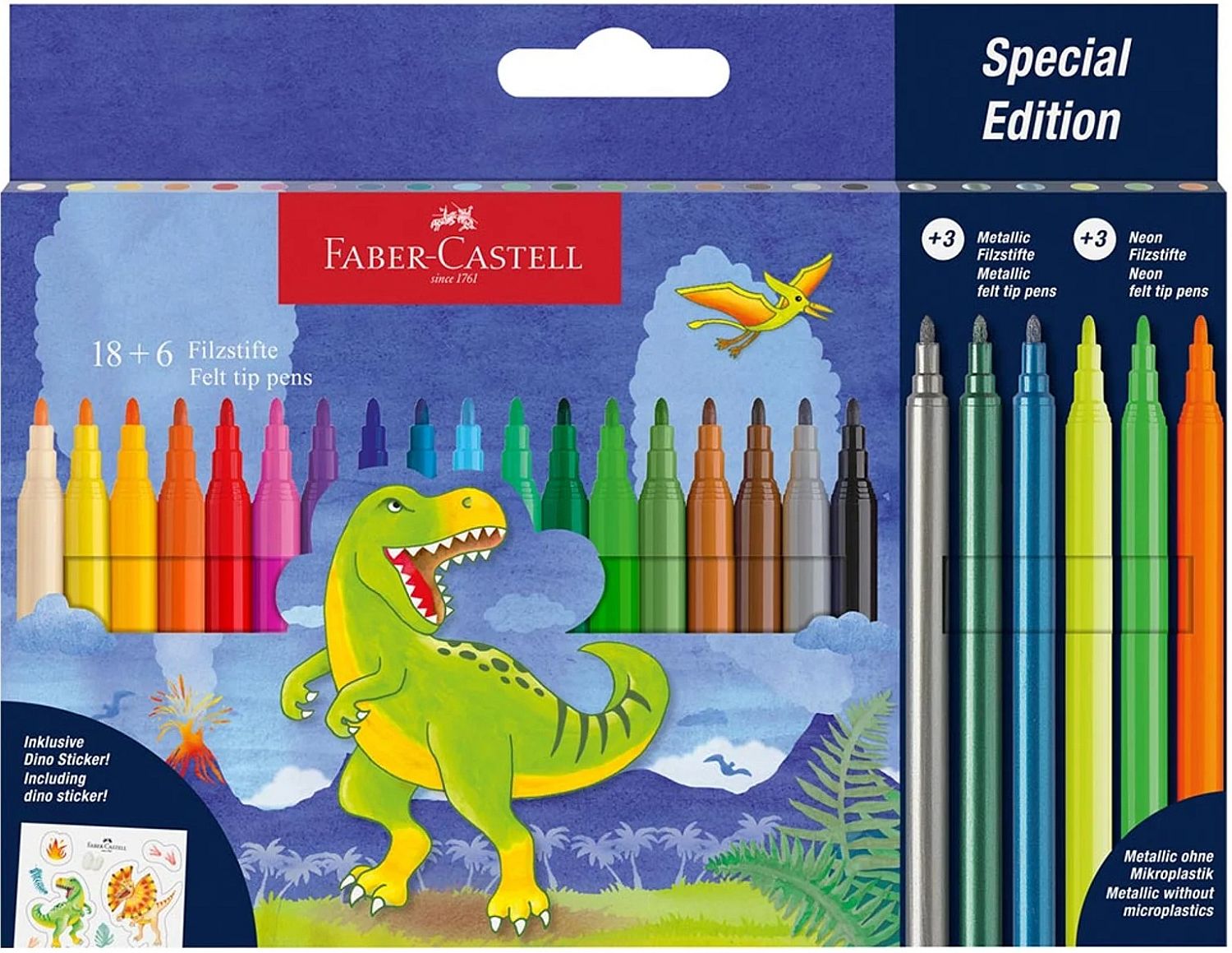 Carioci Faber-Castell Dino - 24 buc