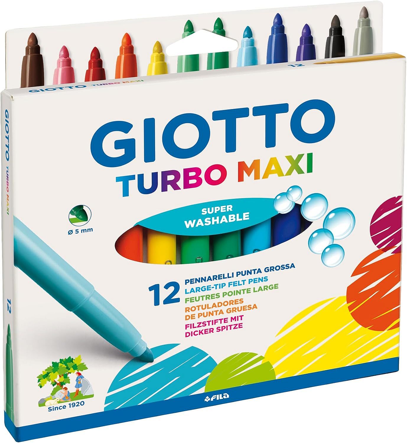 Carioci Giotto Turbo Maxi - 12 culori