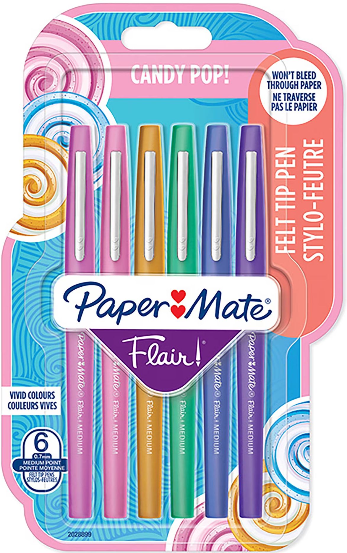 Paper Mate Flair - Candy Pop, 6 culori