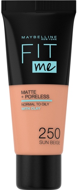 Maybelline fond de ten Fit Me Matte, 250 Sun Beige, 30 ml