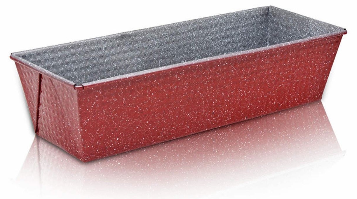 Formă pentru copt pâine și cozonac Oliver Voltz – OV51223RF, 30,5 cm, acoperire marmorizată, roșie