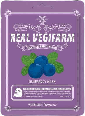 Fortheskin Real Vegifarm Mască facială cu afine, 23 ml