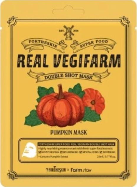 Fortheskin Real Vegifarm Mască facială cu dovleac, 23 ml