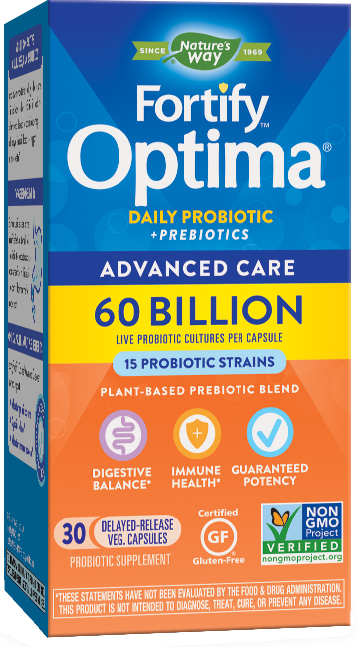 Fortify Optima Advanced Care Probiotic 60 Billion, 30 capsule, Nature's Way