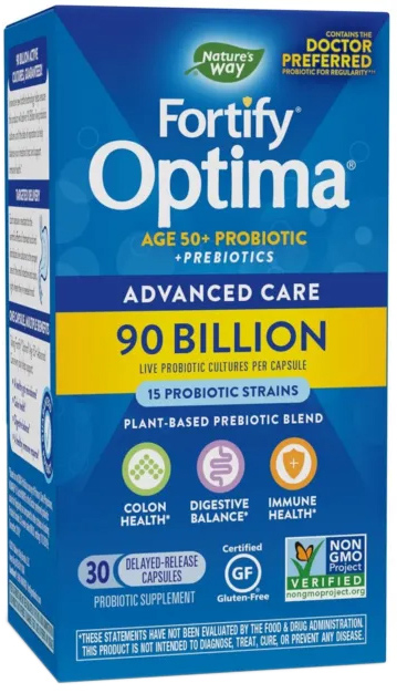 Fortify Optima Advanced Care Probiotic 90 Billion Age 50+, 30 capsule, Nature's Way