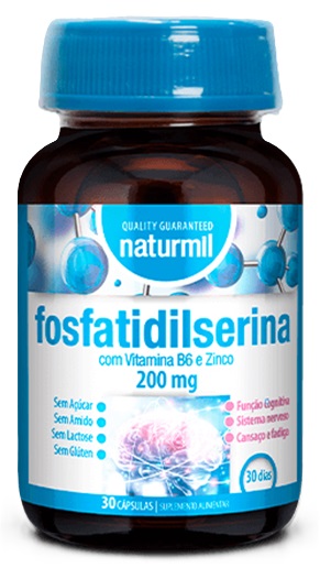 Fosfatidilserină, 200 mg, 30 capsule, Naturmil