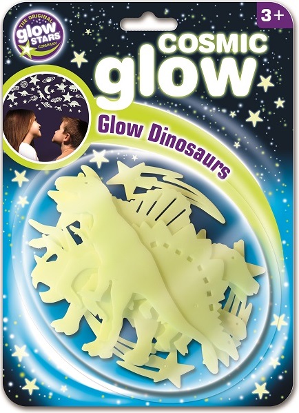 Stickere fosforescente Brainstorm Cosmic Glow - Dinozauri, 12 bucati