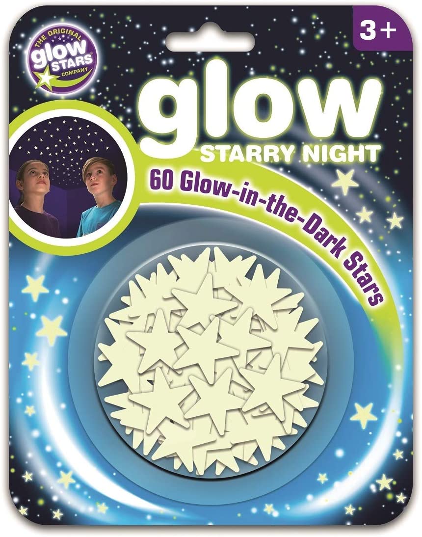 Stickere fosforescente  Brainstorm Glow - Stelute, 60 bucati