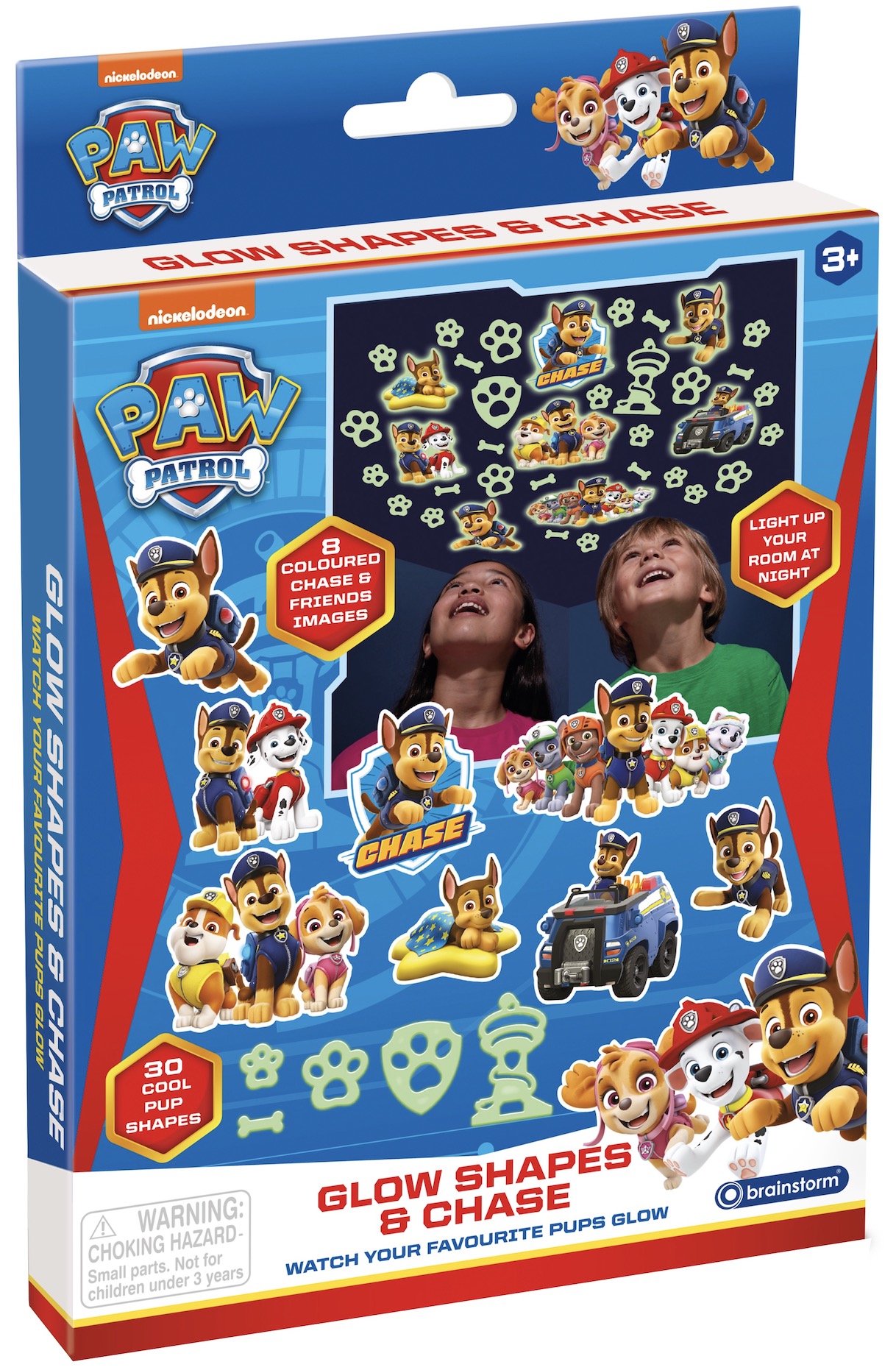 Stickere fosforescente Brainstorm - Paw Patrol și Chase