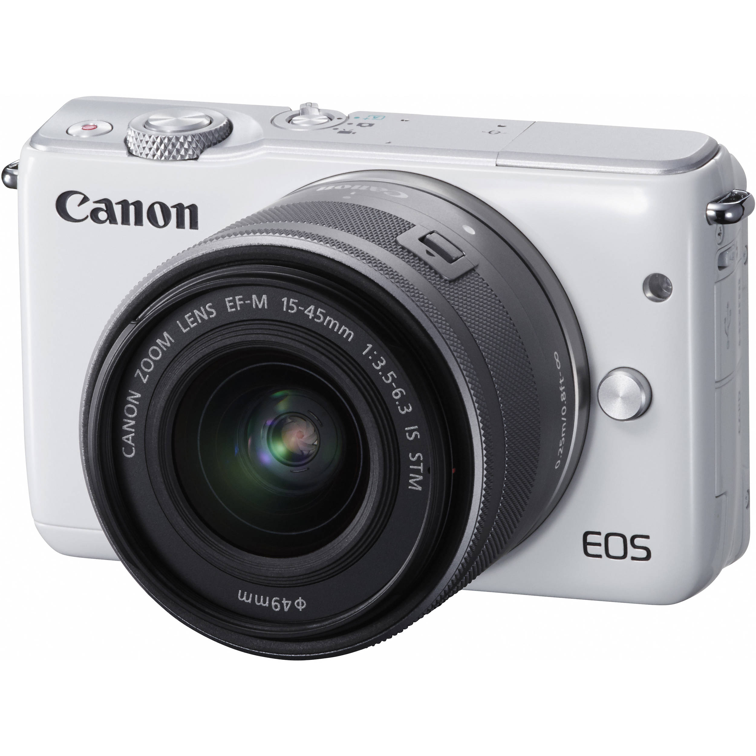 Cameră foto Canon EOS M10 + obiectiv EF-M 15-45mm IS STM - alb