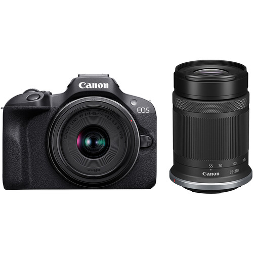Canon EOS R100 Kit Dual RF-S 18-45mm + RF 55-210mm - Default Title - imagine 2