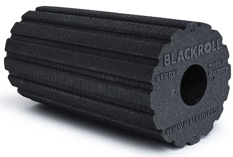 Foam roller Blackroll - Groove, 30 x 15 cm, negru