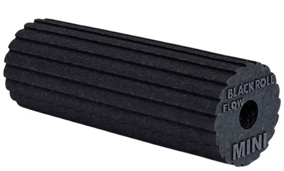 Foam roller Blackroll - Mini Flow, 15 x 6 cm, negru