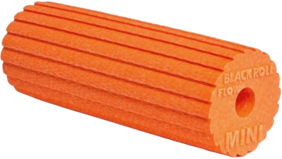 Foam roller Blackroll - Mini Flow, 15 x 6 cm, portocaliu