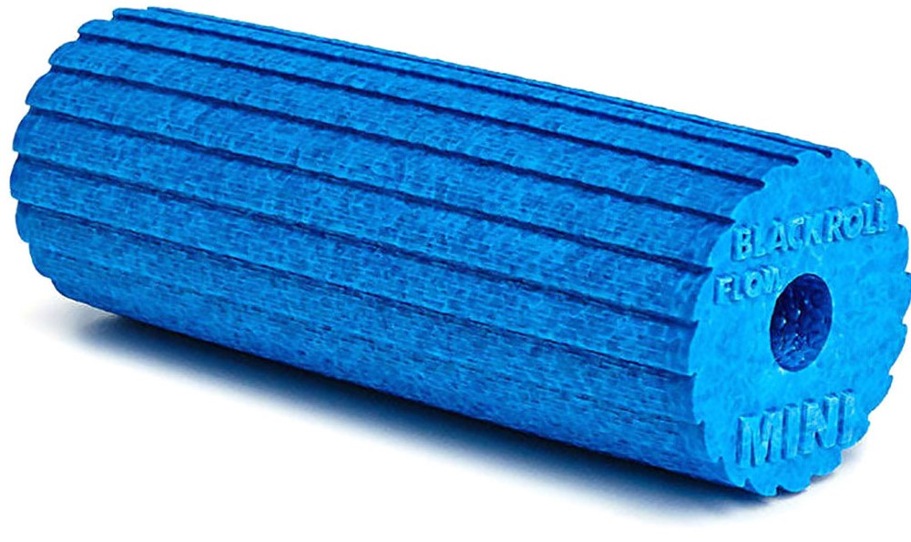Foam roller Blackroll - Mini Flow, 15 x 6 cm, albastru