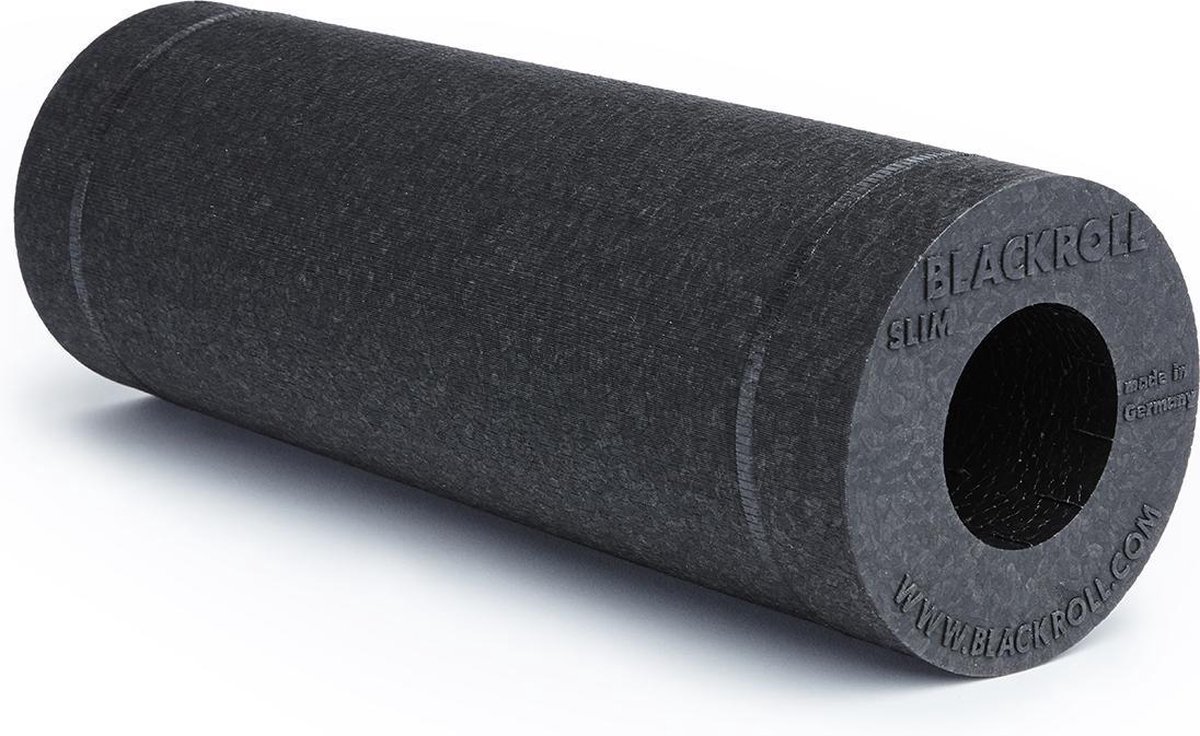 Rulou de masaj Blackroll - Slim, 30 x 10 cm, negru