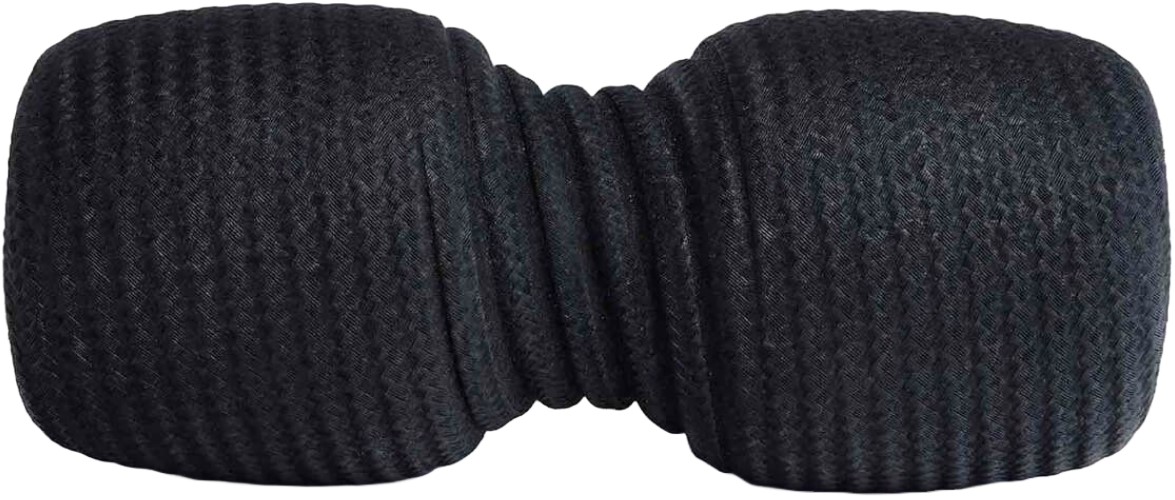 Foam roller Blackroll - Twin, 30 x 13 cm, negru