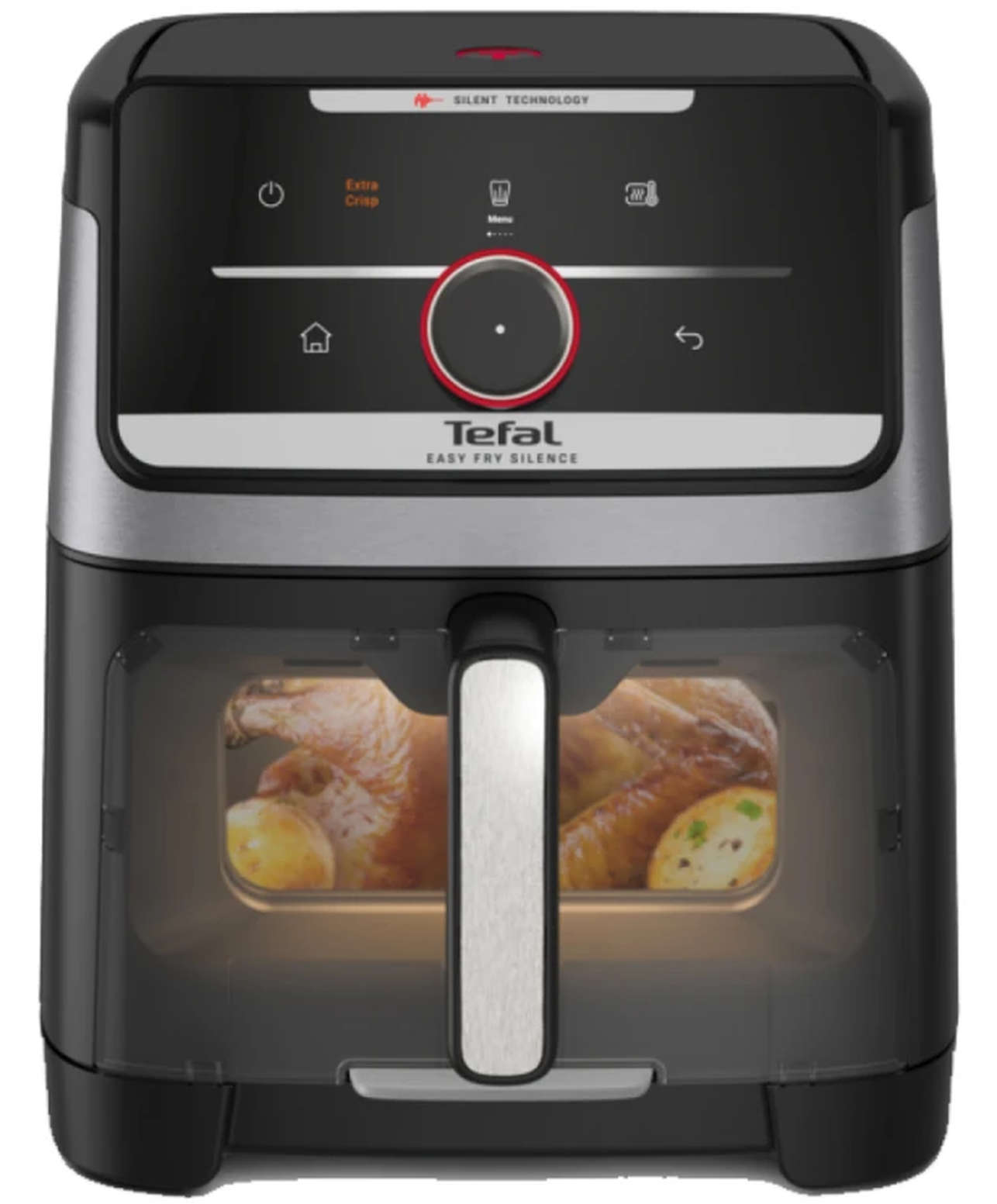 Friteuză cu aer cald Tefal - Easy Fry Silence, 7 l, negru
