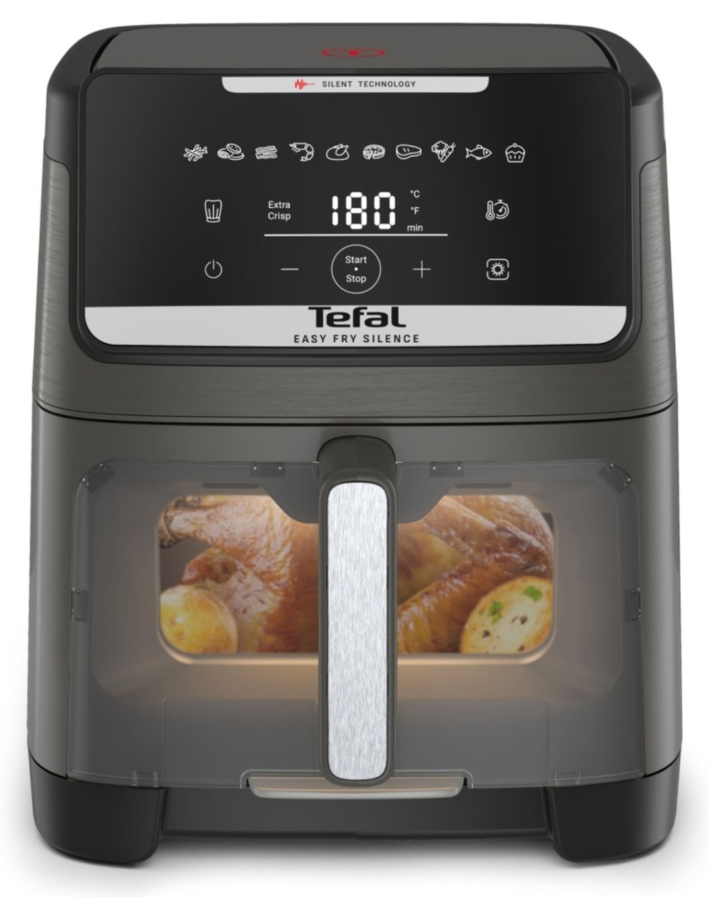 Friteuză cu aer cald Tefal -  Easy Fry Silence,  XXL, 7 l, negru