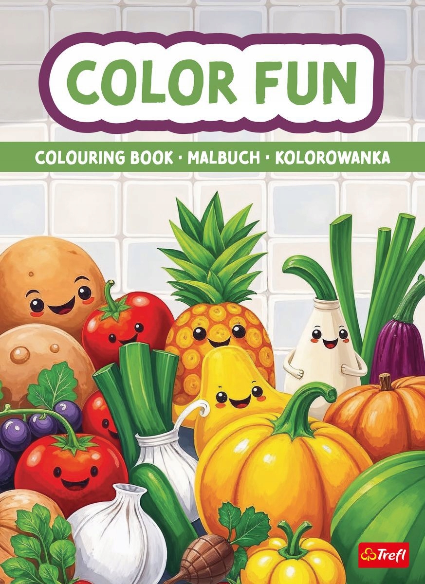 Carte de colorat Trefl - Fruits and vegetables