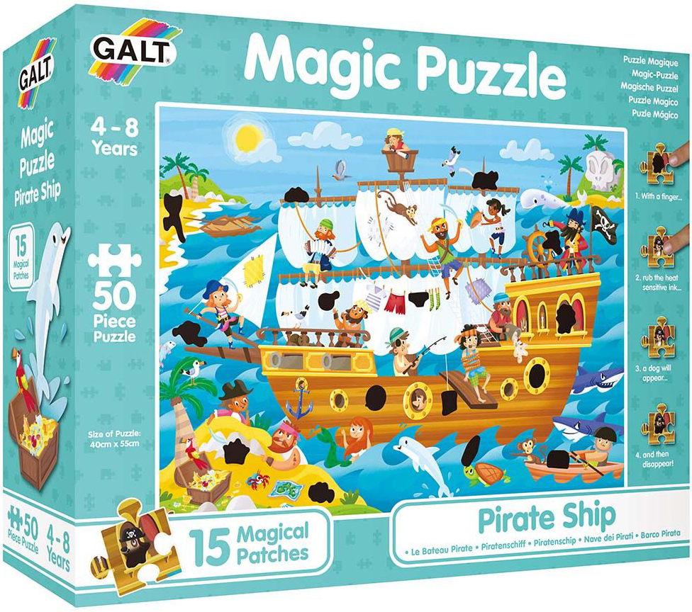 Puzzle magic Galt, 50 piese, Corabia piratilor