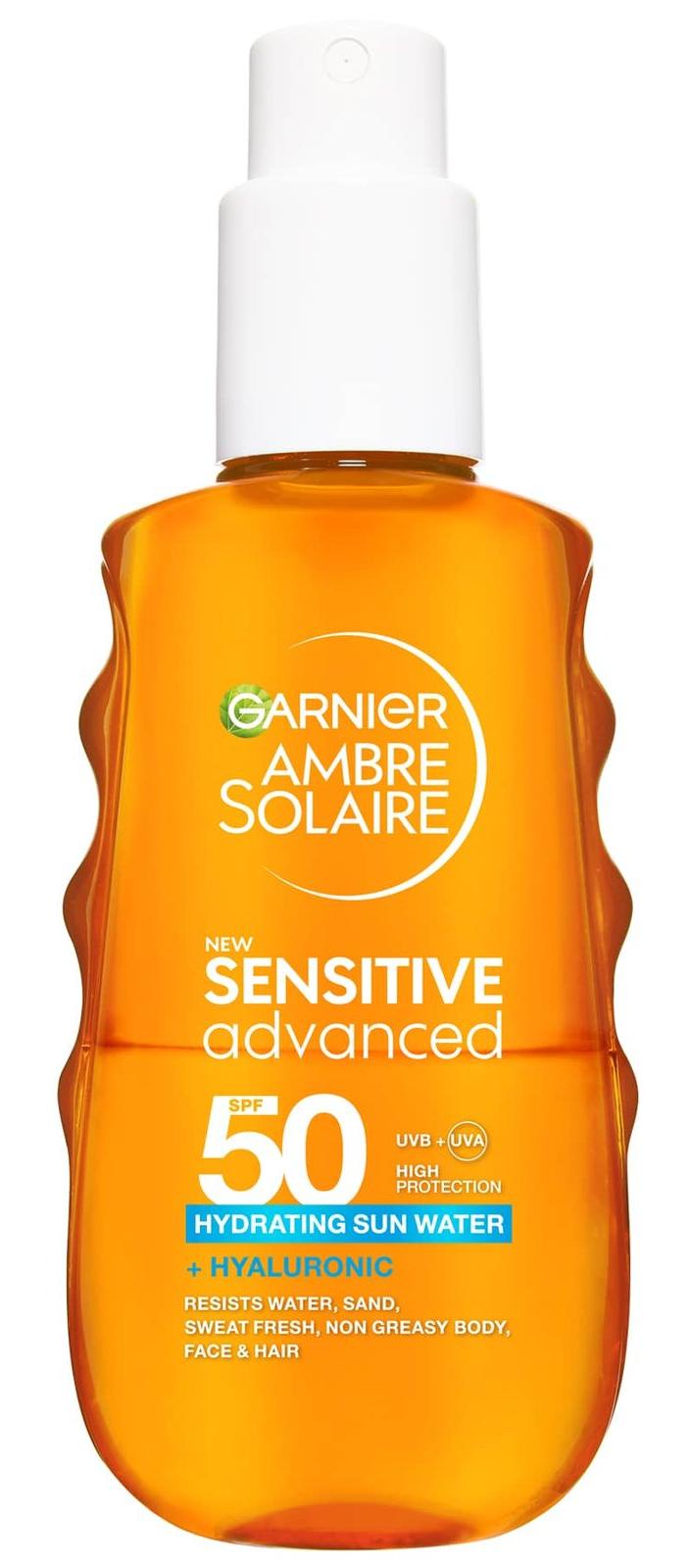 Garnier Ambre Solaire Apă de protecție solară bifazică, SPF50, 150 ml
