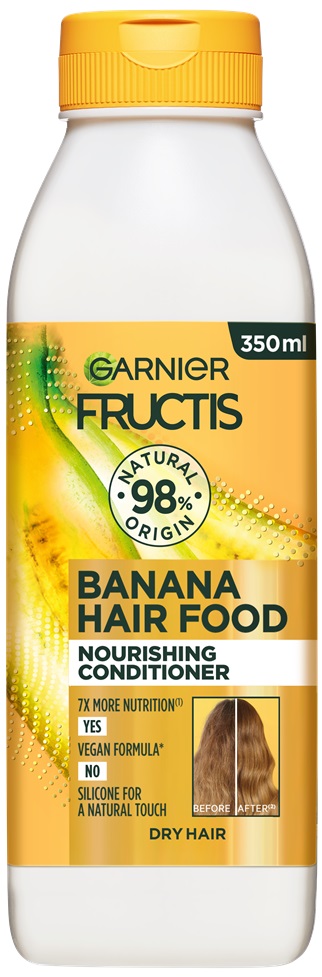 Garnier Fructis Hair Food Balsam de păr cu banane, 350 ml