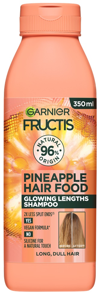 Sampon Garnier Fructis, Hair Food Ananas, Stralucire pentru Parul Lung si Lipsit de Volum, 350 ml - imagine 2