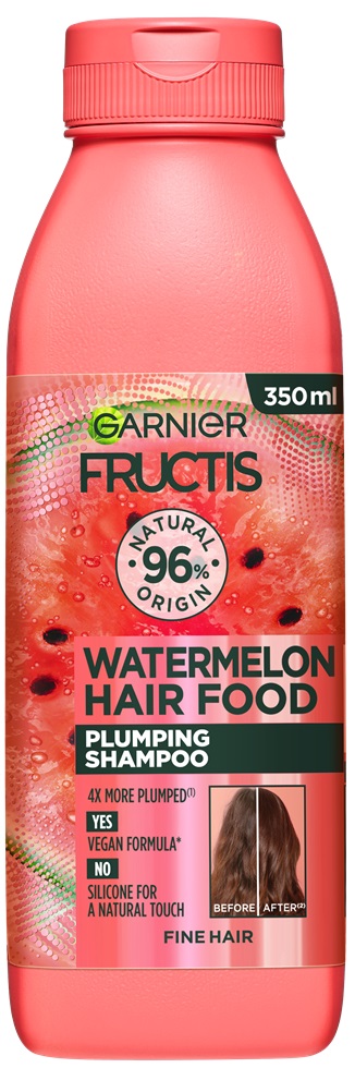 Sampon de Par Garnier Fructis Hair Food Pepene Verde, pentru Par Subtire, 350 ml - imagine 2