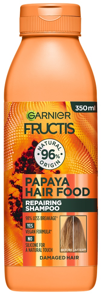 Sampon de Par Garnier Fructis Hair Food Papaya, pentru Parul Deteriorat, 350 ml - imagine 2