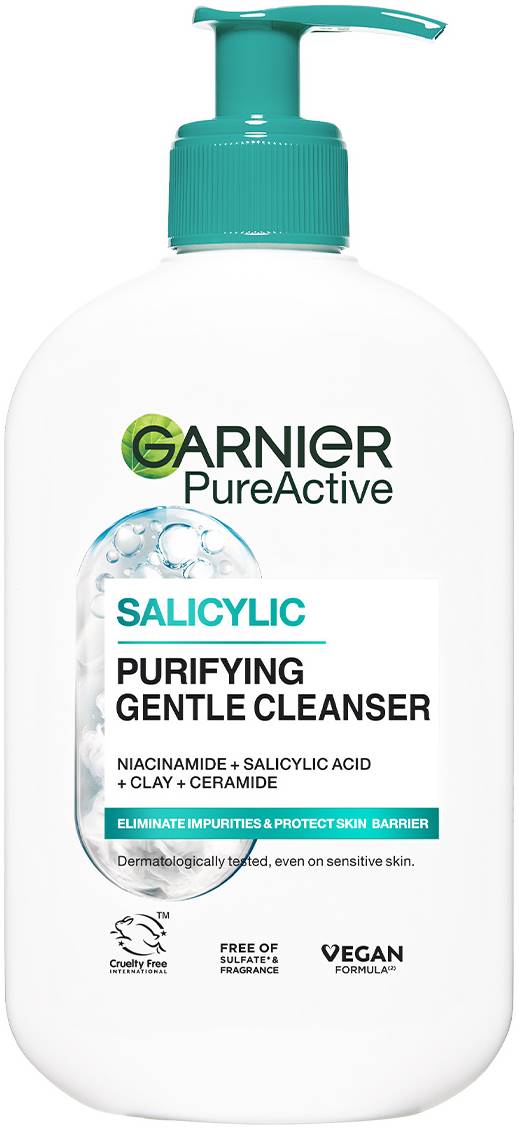 Garnier Pure Active Gel de curățare pentru față, 250 ml