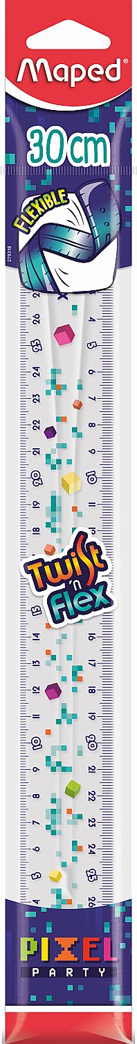 Rigla flexibilă Maped Pixel Party - 30 cm