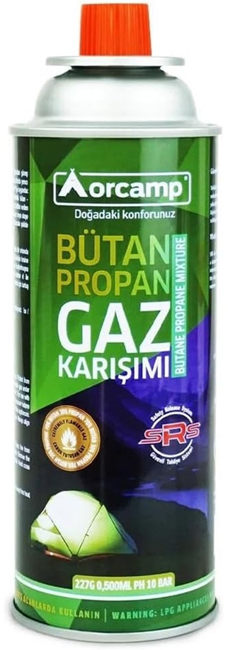 Butelie de gaz Orcamp - KTS-227, 227 g, cu racord filetat 7/16''