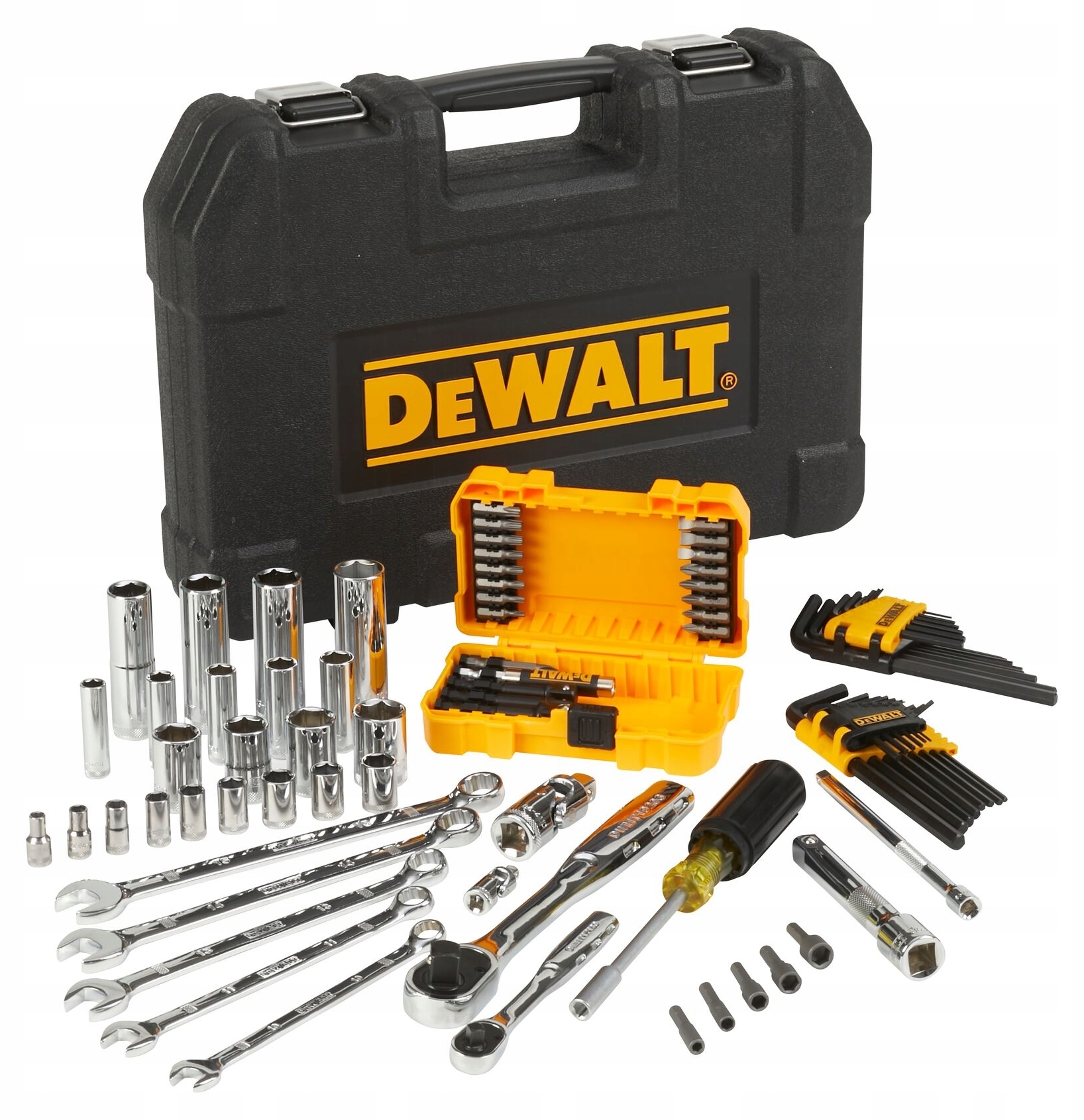 Set chei tubulare DeWALT - DWMT73800-1, 89 piese, 1/4'' și 1/2''